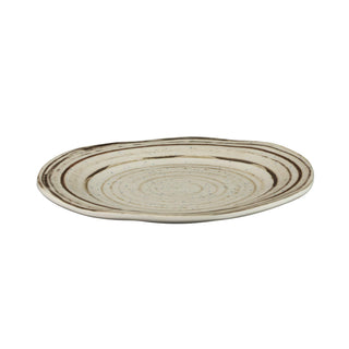 Irregular Round Plate by Elite Global Solutions – 11 3/4" dia., Melamine, Pack of 6, Model B120154-BCHD