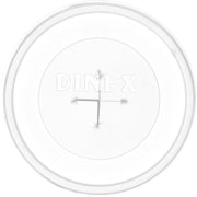 Disposable Lid with Straw Slot for CFS Stackable and Louis Tumblers by DINEX – 0.5" x 2.62" x 2.62", 8 ounces, Polystyrene, Straw, Model DX1191ST8714