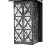 Wildey One Light Outdoor Wall Sconce Black by Lighting Design – Iron, Black, Model OD361W9BK
