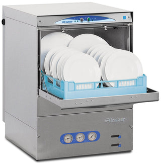 Eurodib Deluxe High-Temp Rack Undercounter Dishwasher by Lamber – 4.8 gallons, Stainless Steel, Silver, Model DSP4DPS