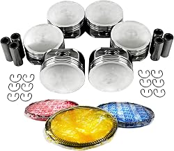 MA-5741124137-2 Pistons w/Rings Compatible With/For 97-05 Cadillac 3.0L V6 DOHC 24v