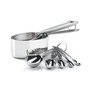 Measuring Cup & Spoon Set SS by Cuisipro – Medium, 0.24 liters_per_day, Stainless Steel, Model 747143