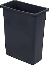 Carlisle FoodService Products Trimline 15 Gallon Waste Container, Space Saving Slim Trash Can, 15 Gallons, Gray