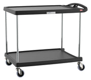 METRO Black / Large, 2-Shelf / Industrial Utility Carts
