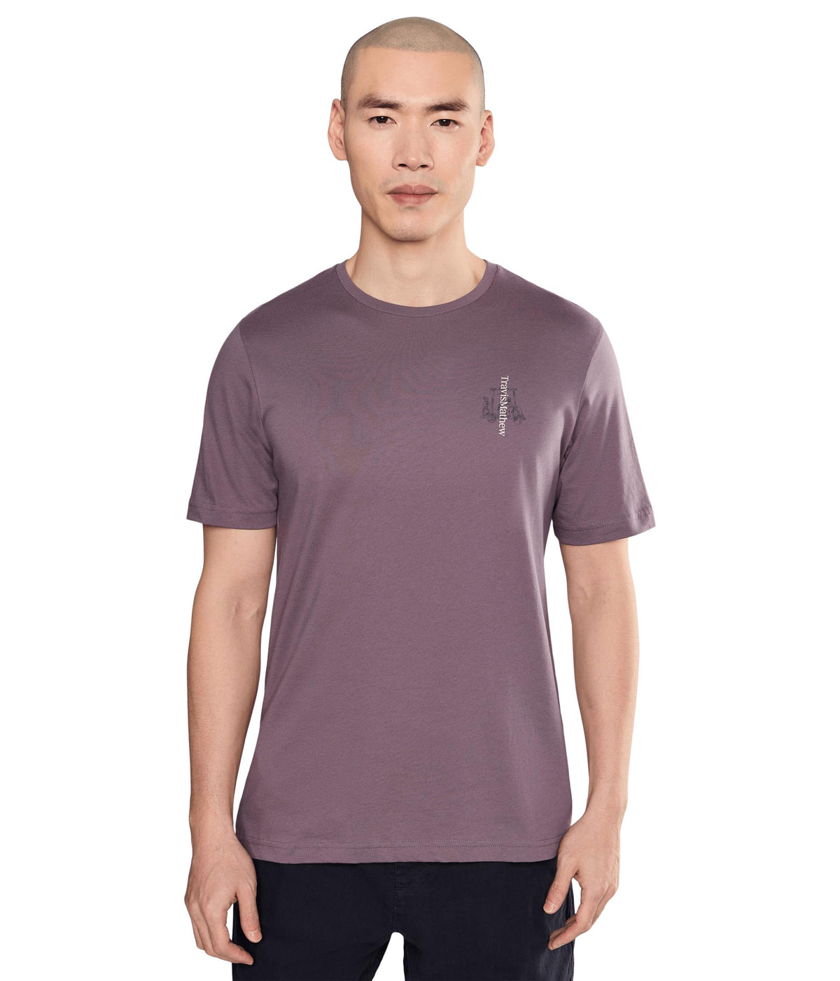 Mens No Itinerary Tee Moonscape MD One Size by TravisMathew – Cotton, Moonscape, Model A46221