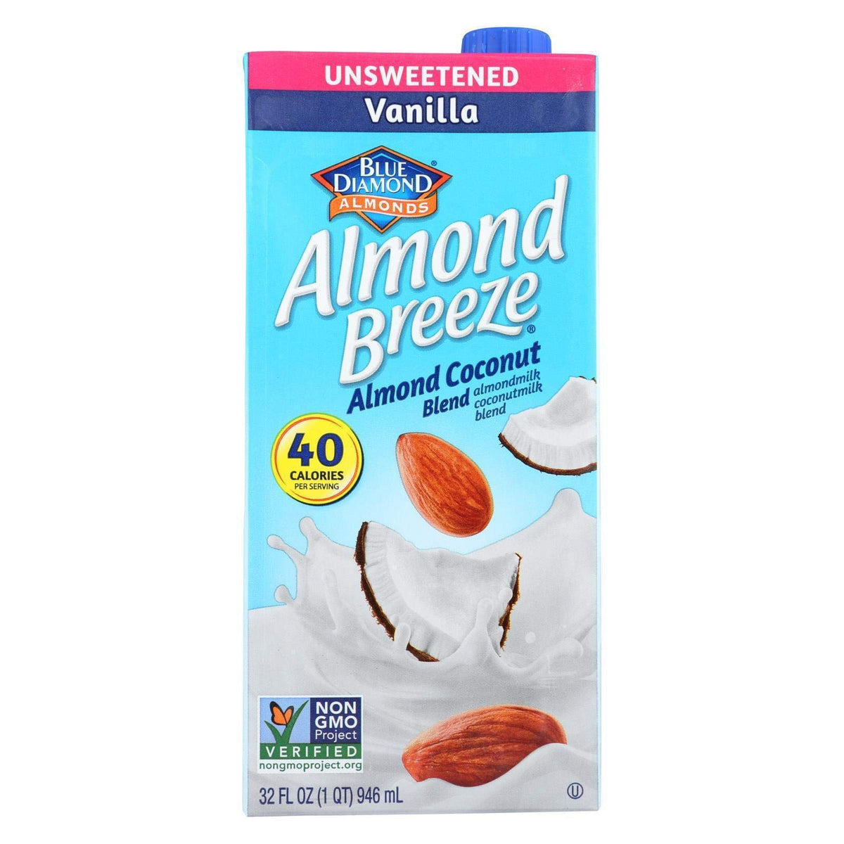 Unsweetened Vanilla Almond Coconutmilk by Almond Breeze – 32 Fl Oz (Pack of 1), Pack of 12, Model 0041570089774