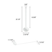 8.5" 0.75 oz one piece polycarbonate ladle by Thunder Group – Polycarbonate, White, Model 2010-White
