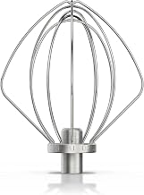 KitchenAid Stainless Wire Whip for 4.5/5-Qt Tilt-Head Stand Mixers | Designed for effortless airy results, Dishwasher-safe, 100% Stainless Steel, Fits 4.5/5-Qt Tilt-Head Mixers, Model KSMTHWWSS