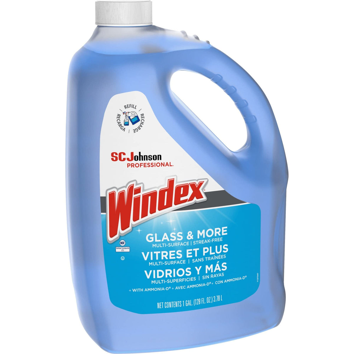 682252EA Powerized Formula Glass & Surface Cleaner by Windex – 128 Fl Oz (Pack of 1), stainless steel, Model GIDDS-880401