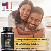 Saffron Extract 88.5mg by Eliixr – 60 Count (Pack of 1)