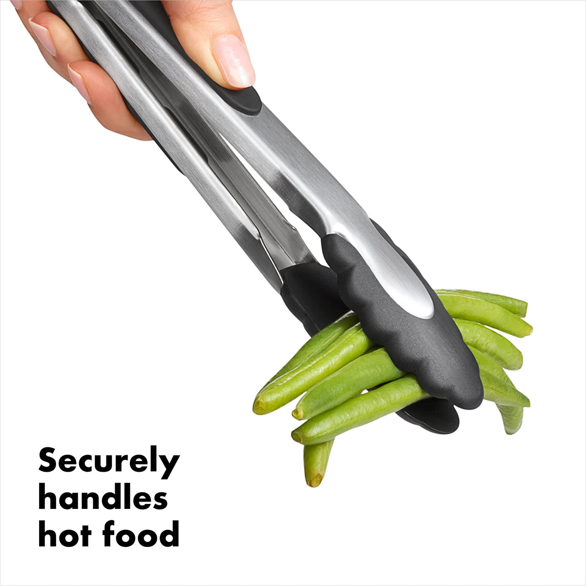 Good Grips 12-Inch Stainless-Steel Locking Tongs & Good Grips 9-Inch Locking Tongs with Nylon Heads by OXO – 12-Inch, Stainless Steel, Multicolor, Pack of 2