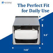 Fullfold Chrome Countertop Napkin Dispenser by San Jamar – Fullfold, Metal, Chrome, Model H3001XC