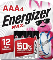 Energizer MAX AAA Batteries,Triple A Alkaline Batteries,4 Count (Pack of 5)