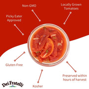 Stewed Tomatoes - 28oz - 6 pack by Dei Fratelli – 6 pack, Pack of 6, Model 414A
