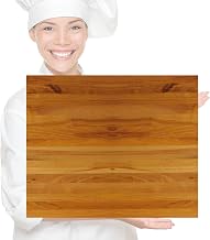 Cash & Carry Butcher Cutting Board by Tablecraft – 7.1"L x 12.1"W, Wood, Light Wood, Model CBW1218175
