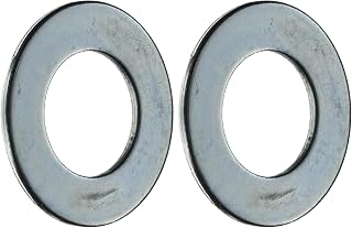 Kohler Faucet Washers (Pack of 2), Stainless Steel, Flat, 1.39 inches ID x 2.50 inches OD, Vikrell Swirl