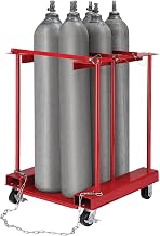 Global Industrial Mobile Forkliftable Cylinder Storage Caddy with