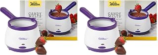Wilton Candy Melts Candy Melting Pot - Melt Station for Chocolate & Fondue - Features Dishwasher-Safe Insert & Easy-Pour Spout - Fits on a Tabletop - 2.5-Cup Capacity (Pack of 2)