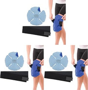 Core Products Clover Pack Frost Free Cold Therapy, Flexible for Knee, Shoulder, Elbow & Ankle with Compression Strap - Made in The USA (Pack of 3)