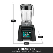 Blender with Electronic Keypad by Waring – 48 Ounce Copolyester Jar, 48.0 fluid_ounces, Copolyester, Black, Model MX1100XTXP