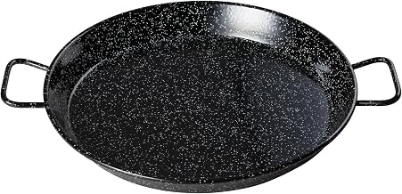 Winco 23 5/8" Carbon Steel Paella Pan Enameled