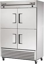 True T-Series 4 Half Door 6-Shelf Reach-In Refrigerator/Freezer