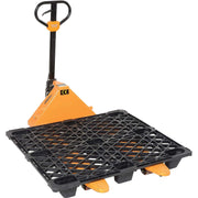 48x40 Plastic Nestable Shipping Pallet 2200 Lb. Capacity by Cabka – Black, Model CPP100ACM