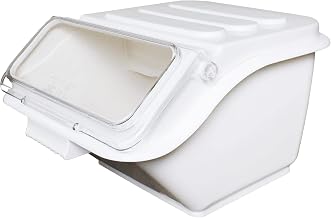 Thunder Group 2 gallon/40 cup shelf ingredient bin, 11 3/4" x 14 1/2" x 8 5/8", polypropylene, white, comes in each