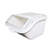 2 gallon/40 cup shelf ingredient bin by Thunder Group – 2.0 gallons, Polypropylene and Polycarbonate (PC), Ivory, Model PLIB002S