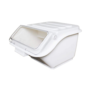2 gallon/40 cup shelf ingredient bin by Thunder Group – 2.0 gallons, Polypropylene and Polycarbonate (PC), Ivory, Model PLIB002S