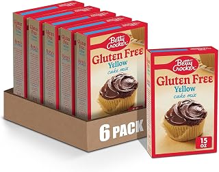 Betty Crocker Gluten Free Yellow Cake Mix, 15 oz (Pack of 6)
