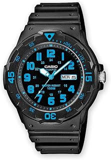 Casio MRW200H Series | Unisex Analog Watch | 100M WR | Stainless Steel Case | Resin Band | 2 Hand Analog (HR, Min, SEC) | Date Display | Screw Down Crown/Screw Down Caseback | 3 Year Battery