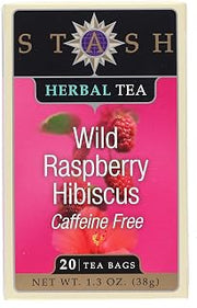 Stash Tea Wild Raspberry Hibiscus tea - 20 Count (Pack of 1)
