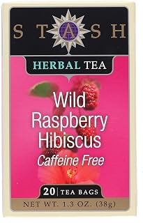 Stash Tea Wild Raspberry Hibiscus tea - 20 Count (Pack of 1)