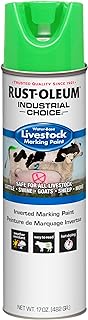 Rust-Oleum 383007 Livestock Marking Spray Paint, 17 oz, Fluorescent Green