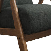 Textured Fabric Accent Chair with Padded Seat by Starlight Canyon Home – Textured, Grey