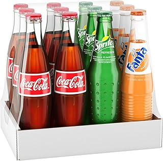 Coca-Cola Mexican Coke Fiesta Pack, 12 fl oz Glass Bottles, 12 Pack