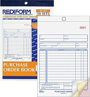 Rediform 3-Part Carbonless Purchase Order Book