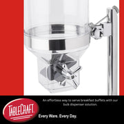 Products 50 oz Cereal Dispenser by Tablecraft – 50.0 ounces, Polycarbonate (PC), Silver