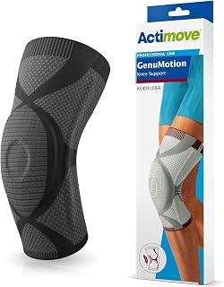 Actimove Professional Line GenuMotion Knee Support – Knee Sleeve for Chondromalacia, Arthritis, Knee Instability, Minor Meniscus Tear – Left/Right Wear – Charcoal, 4X-Large