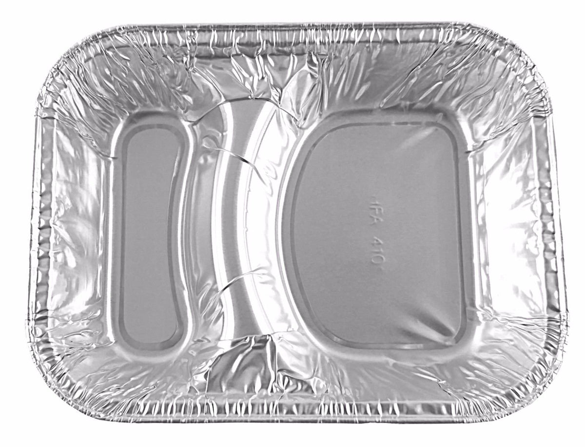 Hamburger Container Tray Disposable School Feeding Pan (pack of 25) by Handi-Foil – Aluminum, Model 4101-30-1000