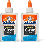 Elmer's Liquid School Glue, Clear Glue, Washable, Great for Making Slime, 10 Ounces Total