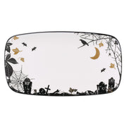 Haunted Halloween Hors Doeuvres Tray by Lenox – 14" x 8" x 1", Porcelain, Multicolor, Model 899022
