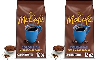 McCafe Colombian, Medium-Dark Roast Ground Coffee, 12 oz Bag (Pack of 2)