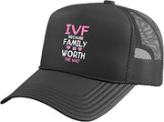 Retrieval Day Transfer Day Vitro Fertilisation IVF Trucker Hat with Adjustable Mesh Back
