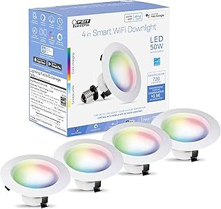 Feit Electric 4in Smart Retrofit Recessed Light, 50W Eq, 720 Lumens