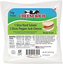 Cheesewich Pepperjack and Salami, 2.5 Ounce -- 96 per case.