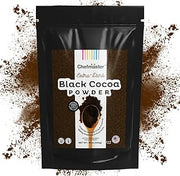 Black Cocoa Powder by Chefmaster, Extra Dark Dutch-Processed Cocoa Powder for Baking, Cookies, Cakes, & Icings; Rich Chocolate Flavor, All-Natural Dye Alternative, Unsweetened, 16 oz