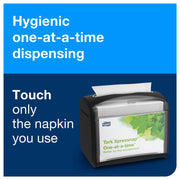 Xpressnap Tabletop Napkin Dispenser Black by Tork – 1.02 ft3, Plastic, Black, Model 6232100