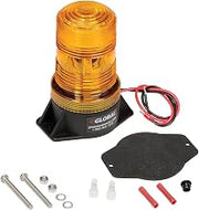 Global Industrial High-Profile Amber LED Permanent Mount Forklift Strobe Light - 12 to 110 Volts